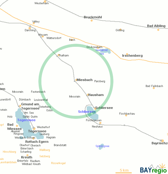 map of Miesbach